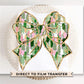 St. Patrick's Day DTF Transfer, Ready to Press, T-shirt Transfer, Heat Transfer, Direct to Film, Cute, FAUX Glitter, St Patties Coquette Bow