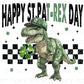 St. Patrick's Day DTF Transfer, Ready to Press, T-shirt Transfer, Heat Transfer, Direct to Film, Shamrock, St. Patties, Kid, T-Rex, Dinosaur