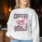 Valentine's Day DTF Transfer, Ready to Press, T-shirt Transfer, Heat Transfer, Direct to Film, Single Girl, Funny, Coffee, Skull, Skeleton