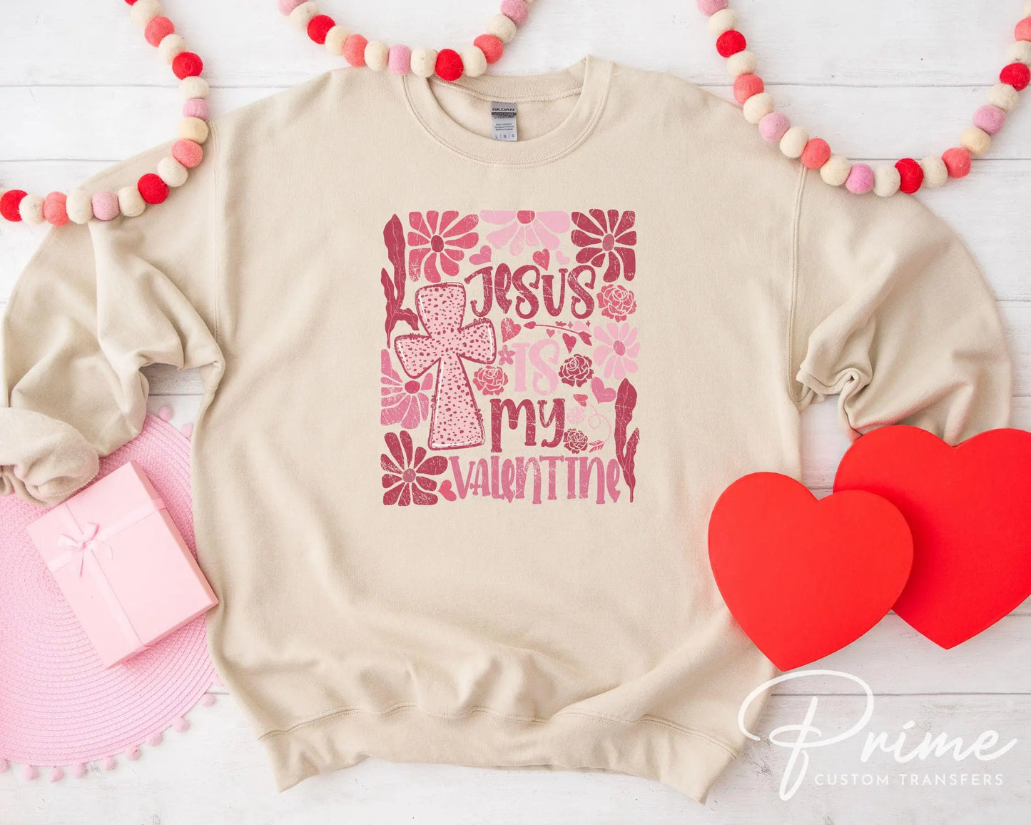Valentine DTF Transfers, Ready to Press, T-shirt Transfers, Heat Transfer, Direct to Film, Holiday, Boho, Christian, Jesus is my Valentine