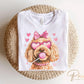 Valentine's Day DTF Transfers, Ready to Press, T-shirt, Custom, Heat Transfer, Direct to Film, Pet Lover, Bow, Paws, Goldendoodle Coquette