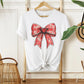 Valentine DTF Transfers, Ready to Press, T-shirt Transfers, Heat Transfer, Direct to Film, Holiday, Faux Glitter, Pink Coquette Heart Bow