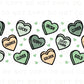 Saint Patrick's Day UV DTF Libbey 16oz Cup Wrap Sticker, Ready to Apply, No Heat, Permanent Adhesive, Waterproof, Glass Can, Cute Hearts