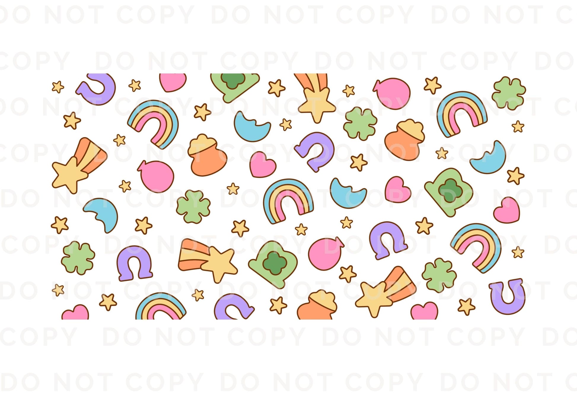 Saint Patrick's Day UV DTF Libbey 16oz Cup Wrap Sticker, Ready to Apply, No Heat, Permanent Adhesive, Waterproof, Glass Can, St Patties