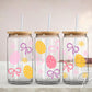 Easter UV DTF Libbey 16oz Cup Wrap Sticker, Ready to Apply, No Heat, Permanent Adhesive, Waterproof, Glass Can Tumbler, Coquette Easter Eggs