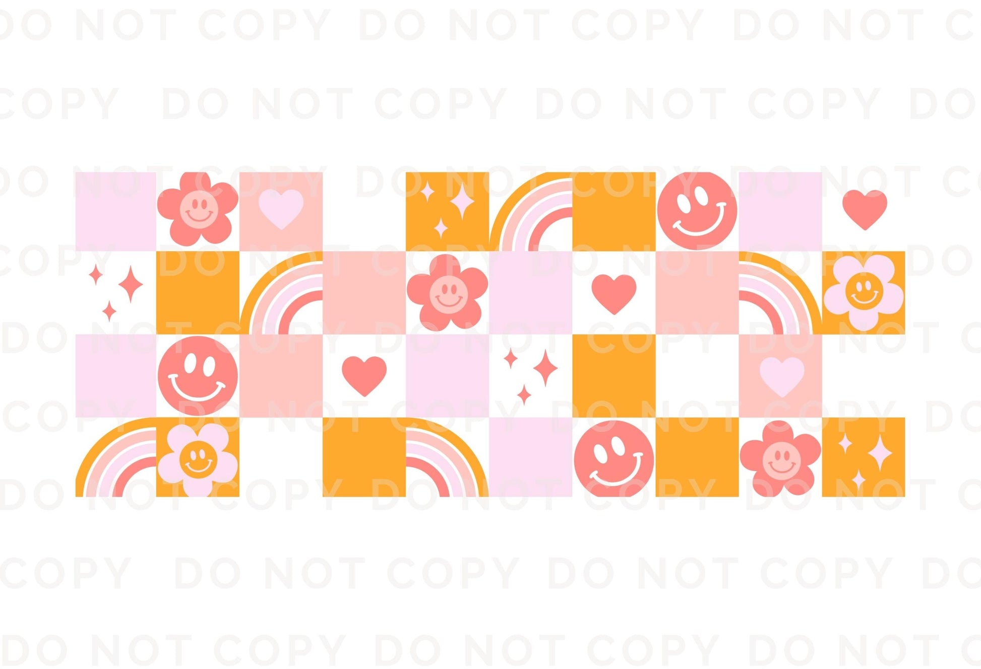 Retro UV DTF 16oz Libbey Cup Wrap Sticker, Ready To Apply, Direct to Film, Glass Can, Permanent, Rainbow, Flowers, Boho Checkered Hippie