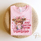 Valentine's Day DTF Transfers, Ready to Press, T-shirt Transfers, Heat Transfer, Direct to Film, Holiday, Kids, Hearts, Cute Highland Cow