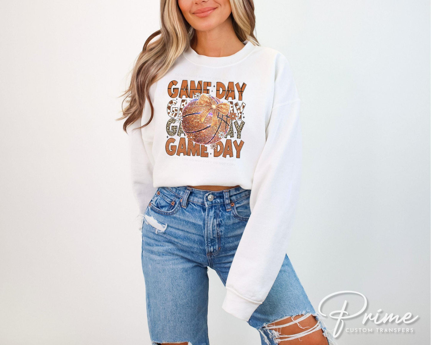 Basketball DTF Transfers, Ready to Press, T-shirt Transfers, Heat Transfer, Direct to Film, Sports Mom, Coquette Bow, Game Day, Trendy