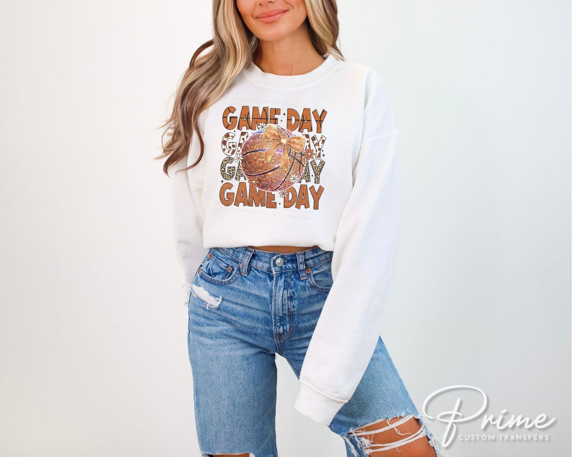 Basketball DTF Transfers, Ready to Press, T-shirt Transfers, Heat Transfer, Direct to Film, Sports Mom, Coquette Bow, Game Day, Trendy