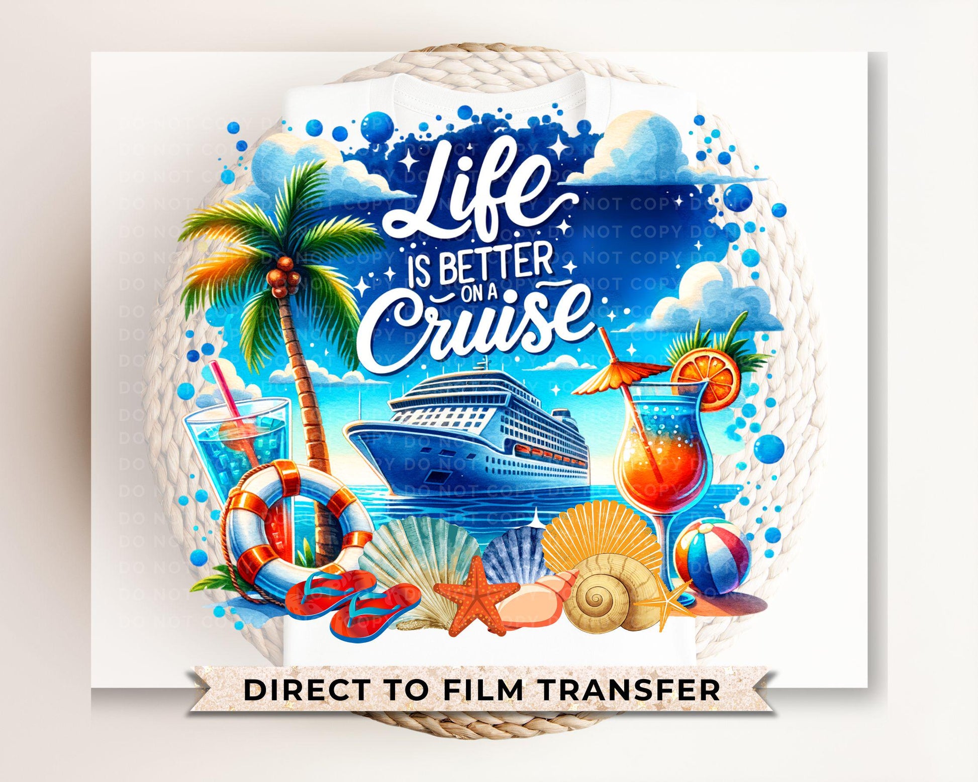 Family Cruise DTF Transfer, Ready to Press, T-shirt Transfer, Heat Transfer, Direct to Film, Trip, Vacation, Matching, Fun Memories, 2025