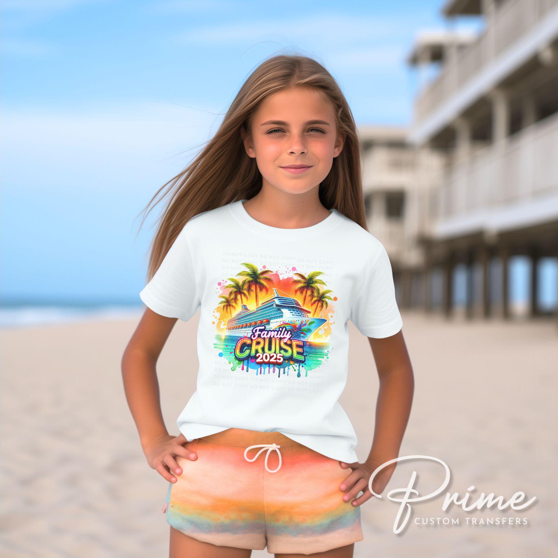 Family Cruise DTF Transfer, Ready to Press, T-shirt Transfer, Heat Transfer, Direct to Film, Trip, Vacation, Matching, Fun Memories, 2025