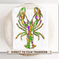 Mardi Gras DTF Transfer, Ready to Press, T-shirt Transfer, Heat Transfer, Direct to Film, Louisiana New Orleans, Glitter Mardi Gras Crawfish