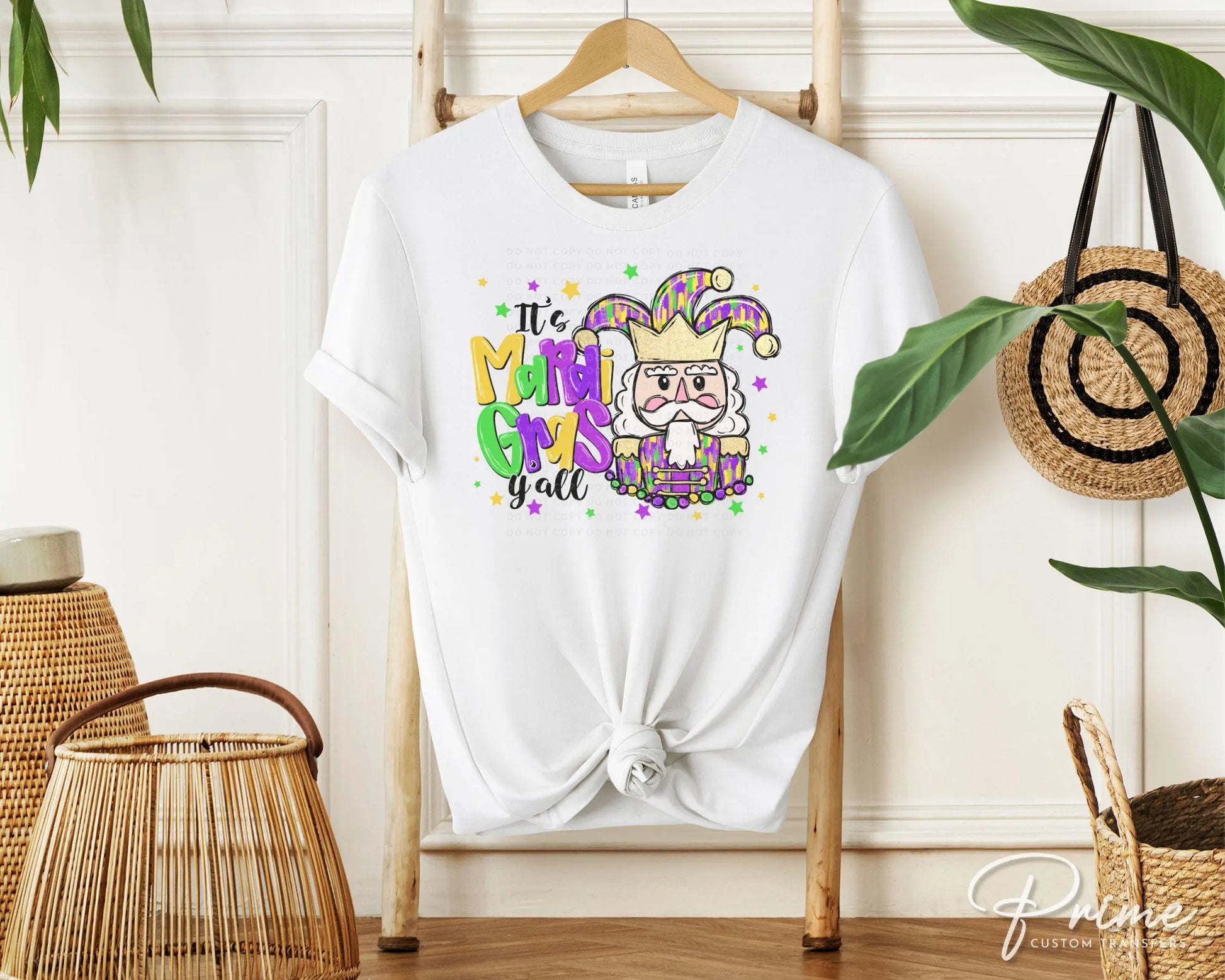 Mardi Gras DTF Transfer, Ready to Press, T-shirt Transfer, Heat Transfer, Direct to Film, Louisiana New Orleans, Fleur De Lis, Nutcracker