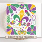 Mardi Gras DTF Transfer, Ready to Press, T-shirt Transfer, Heat Transfer, Direct to Film, Louisiana New Orleans, Boho, Fleur De Lis