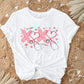 Valentine's Day DTF Transfer, Ready to Press, T-shirt Transfer, Heat Transfer, Direct to Film, CNA, Nurse, Coquette, Xoxo Stethoscope Hearts