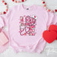 Valentine's Day DTF Transfer, Ready to Press, T-shirt Transfer, Heat Transfer, Direct to Film, Pink Hearts, Disco, CNA, Nurse, Coquette Bow