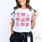 Valentine's Day DTF Transfer, Ready to Press, T-shirt Transfer, Heat Transfer, Direct to Film, Pink, CNA, Nurse Gift, Hearts, Coquette Bows