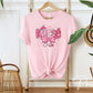 Valentine's Day DTF Transfer, Ready to Press, T-shirt Transfer, Heat Transfer, Direct to Film, Hearts, CNA, Nurse Gift, Coquette Bow Pink