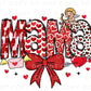 Valentine's Day DTF Transfer, Ready to Press, T-shirt Transfer, Heat Transfer, Direct to Film, Coquette Bow, Mommy and Me, Matching, Mama