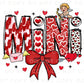 Valentine's Day DTF Transfer, Ready to Press, T-shirt Transfer, Heat Transfer, Direct to Film, Coquette Bow, Mommy and Me, Matching, Mini