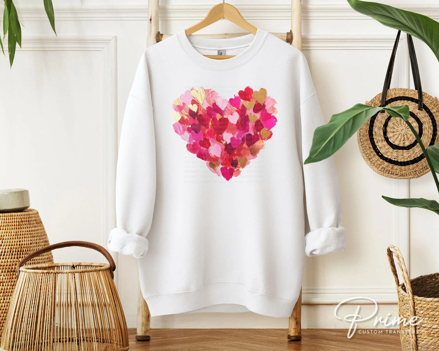 Valentine DTF Transfers, Ready to Press, T-shirt Transfers, Heat Transfer, Direct to Film, Holiday, Love, Trendy, Coquette Brushstroke Heart