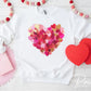 Valentine DTF Transfers, Ready to Press, T-shirt Transfers, Heat Transfer, Direct to Film, Holiday, Love, Trendy, Coquette Brushstroke Heart