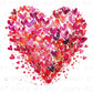 Valentine DTF Transfers, Ready to Press, T-shirt Transfers, Heat Transfer, Direct to Film, Holiday, Love, Trendy, Coquette Brushstroke Heart