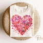 Valentine DTF Transfers, Ready to Press, T-shirt Transfers, Heat Transfer, Direct to Film, Holiday, Love, Trendy, Coquette Brushstroke Heart