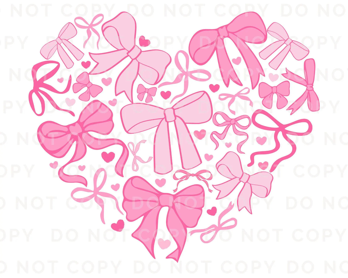 Valentine's Day DTF Transfers, Ready to Press, T-shirt Transfers, Heat Transfer, Direct to Film, Holiday, Trendy, Girly, Coquette Bow Heart