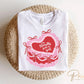 Valentine's Day DTF Transfers, Ready to Press, T-shirt Transfers, Heat Transfer, Direct to Film, Bows, Girly, Trendy. Coquette Heart Cake