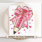 Valentine's Day DTF Transfers, Ready to Press, T-shirt Transfers, Heat Transfer, Direct to Film, School, Gift, Coquette Pink Teacher Pencil