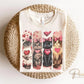 Valentine's Day DTF Transfers, Ready to Press, T-shirt Transfers, Heat Transfer, Direct to Film, Holiday, Pet Mom, Valentine Cats, Cat Lover