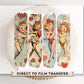 Valentine DTF Transfers, Ready to Press, T-shirt Transfers, Heat Transfer, Direct to Film, Holiday, Love, Girly, Trendy, Cupid Coquette Bow
