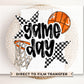 Basketball DTF Transfers, Ready to Press, T-shirt Transfers, Heat Transfer, Direct to Film, Sports Mom, Checkered Stars, Game Day, Trendy