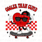 Valentine's Day DTF Transfers, Ready to Press, T-shirt Transfers, Heat Transfer, Direct to Film, Boy, Heart, Skateboard, Cooler Than Cupid