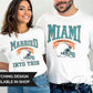 Football DTF Transfers, Ready to Press, T-shirt Transfers, Heat Transfer, Direct to Film, Couple, Matching, Miami Florida Married Into This