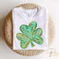 St. Patrick's Day DTF Transfer, Ready to Press, T-shirt Transfer, Heat Transfer, Direct to Film, St Patty, Lucky, Cute, Brushstroke Shamrock