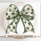 St. Patrick's Day DTF Transfer, Ready to Press, T-shirt Transfer, Heat Transfer, Direct to Film, St Patty, Cute, Coquette Shamrock Bow