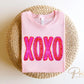 Valentine DTF Transfers, Ready to Press, T-shirt Transfers, Heat Transfer, Direct to Film, Holiday, Sparkle, Faux Sequin Pink Glitter XOXO