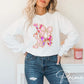 Valentine's Day DTF Transfer, Ready to Press, T-shirt Transfer, Heat Transfer, Direct to Film, Preppy Brushstroke Faux Glitter Coquette XOXO