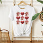 Valentine DTF Transfers, Ready to Press, T-shirt Transfers, Heat Transfer, Direct to Film, Love, Red Disco Hearts, Coquette Highland Cow