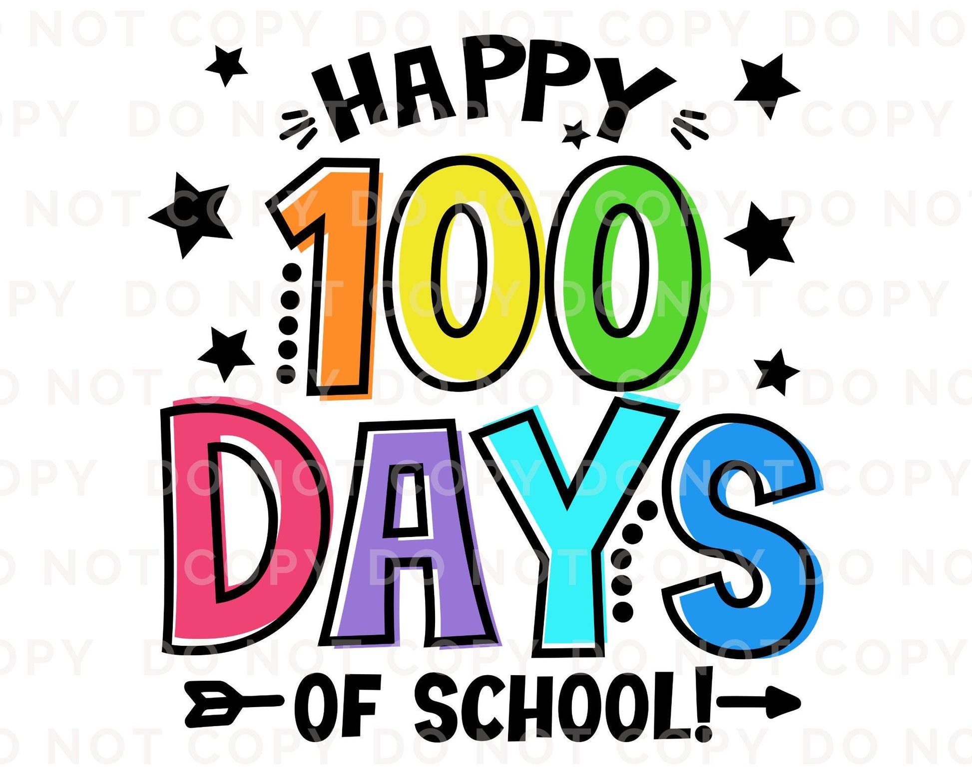 School DTF, Ready to Press, DIY T-shirt, Heat Transfer, Direct to Film, Preschool, Daycare, Student, Cute, Teacher Gift, 100 Days of School