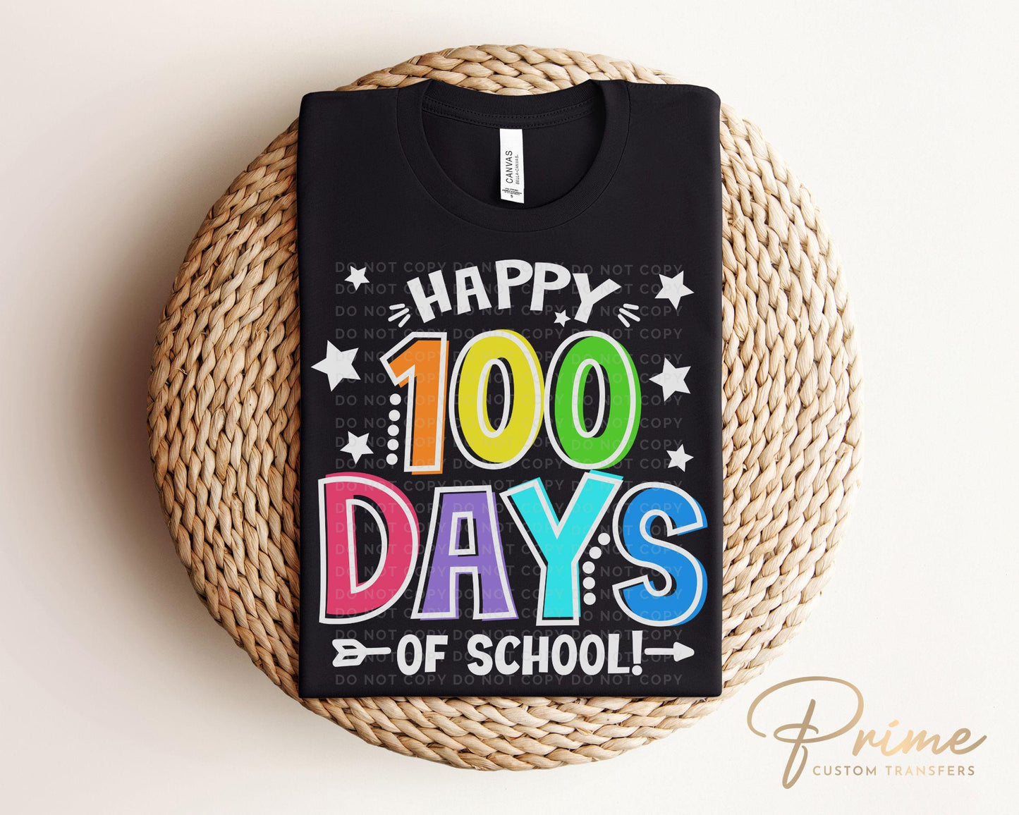 School DTF, Ready to Press, DIY T-shirt, Heat Transfer, Direct to Film, Preschool, Daycare, Student, Cute, Teacher Gift, 100 Days of School