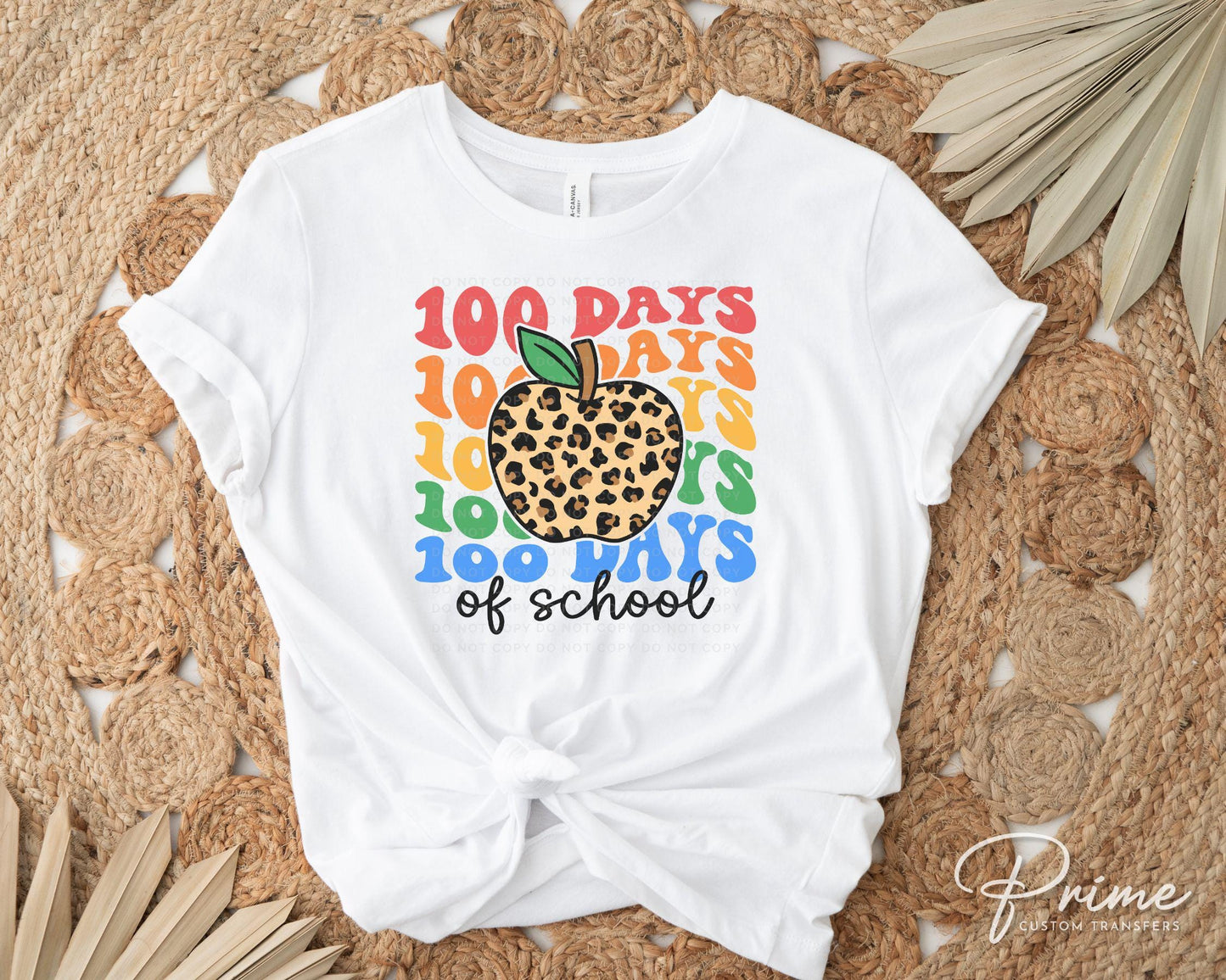 School DTF, Ready to Press, DIY T-shirt, Heat Transfer, Direct to Film, Preschool, Daycare, Student, Cute, Teacher Gift, 100 Days of School