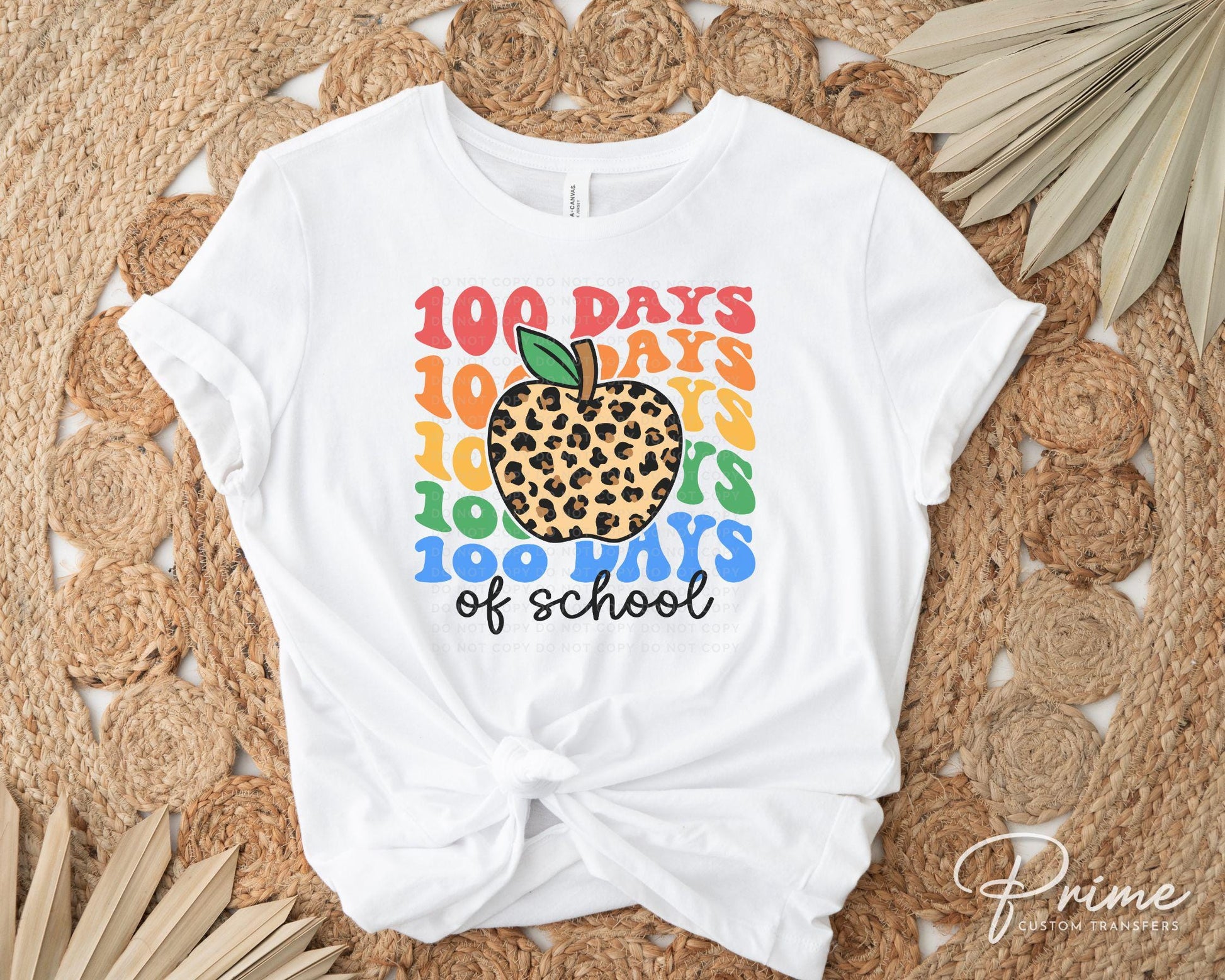 School DTF, Ready to Press, DIY T-shirt, Heat Transfer, Direct to Film, Preschool, Daycare, Student, Cute, Teacher Gift, 100 Days of School
