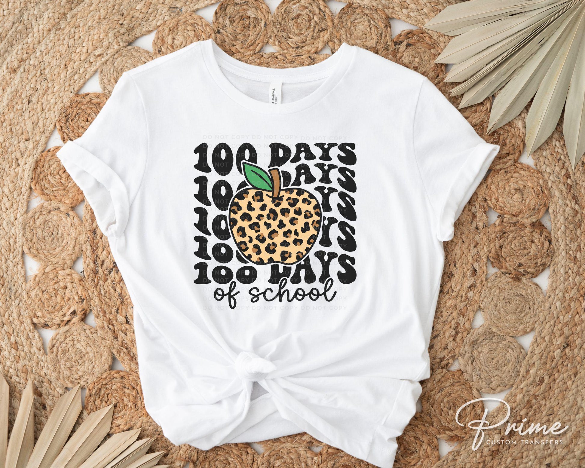 School DTF, Ready to Press, DIY T-shirt, Heat Transfer, Direct to Film, Preschool, Daycare, Student, Cute, Teacher Gift, 100 Days of School