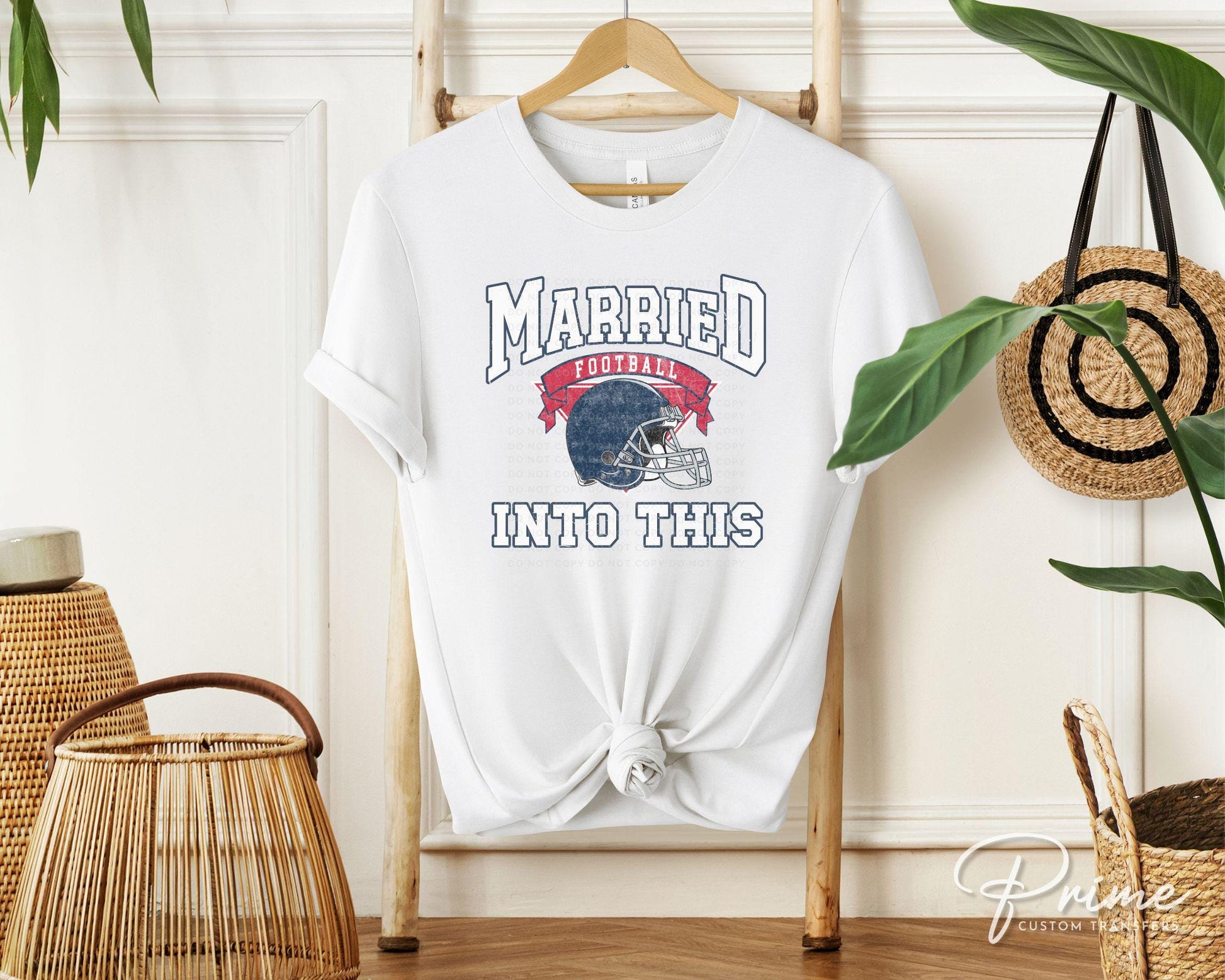 Football DTF Transfers, Ready to Press, T-shirt Transfers, Heat Transfer, Direct to Film, Matching, Tennessee Football Married Into This