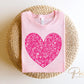 Valentine's Day, DTF Transfers, Ready to Press, T-shirt Transfers, Heat Transfer, Direct to Film, Holiday, Love, Romance, Solid Floral Heart