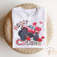 Valentine's Day DTF Transfer, Ready to Press, T-shirt Transfer, Heat Transfer, Direct to Film, Hearts, Boy, Monster Truck, Heart Crusher