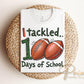 School DTF, Ready to Press, DIY T-shirt, Heat Transfer, Direct to Film, Preschool, Pre-K, Teacher, Sports, Boy Football 100 Days of School